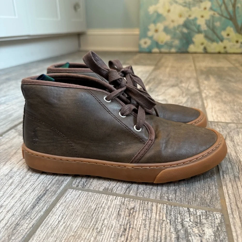 Polo by Ralph Lauren Brown Leather Chukka Boots